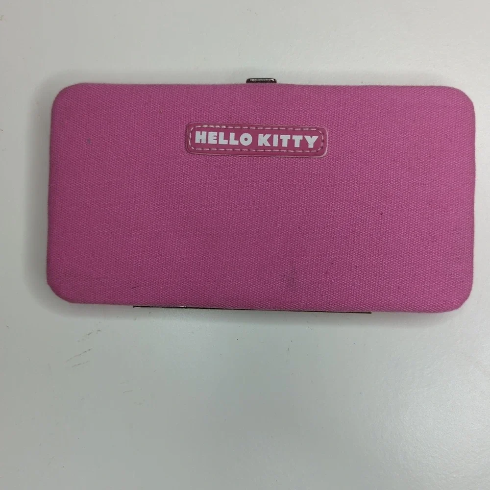 Hello‎ Kitty Wallet Pink Red Hearts Kisslock Coin Purse Cute Kawaii Sanrio